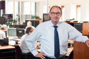 Ordførende bankdirektør Andreas Rasmussen, Nørresundby Bank fejrer tirsdag den 1. juli 50 års jubilæum. (Foto til fri afbenyttelse)