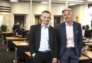 Den nyfusionerede Nordjyske Bnks nye nr. 1 og kommende nr. 2 Claus Andersen og Carl Pedersen mener at fusionen specielt har styrket  bankens erhvervsafdeling.